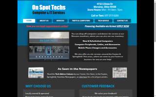 On Spot Techs Computer Repair & IT Services of Beavercreek website