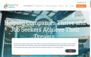 PeopleFirst Staffing of Centerville website