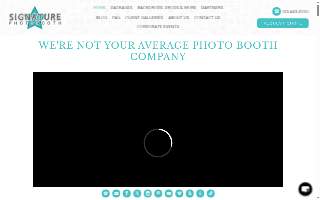 Signature Photo Booth LLC website