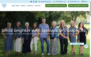 Sprowls Orthodontics website