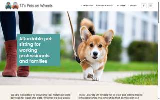 TJs Pets On Wheels website