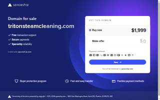 Triton Steam Cleaning of Centerville website