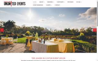 Unlimited Events website