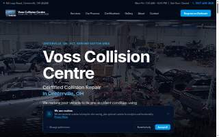 Voss Collision Center and Body Shop website