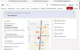 Walgreens Pharmacy of Centerville website