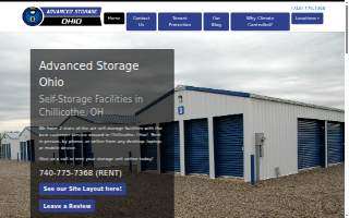 Advanced Storage Ohio website