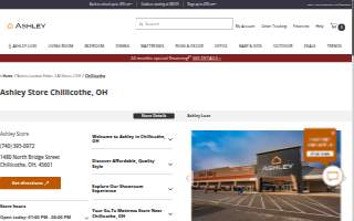 Ashley Store of Chillicothe website