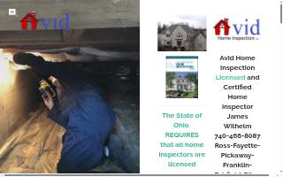 Avid Home Inspection South Central Ohio website
