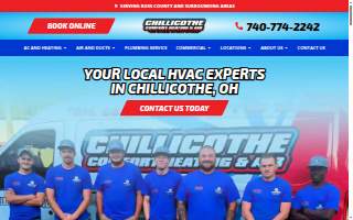 Chillicothe Comfort Heating & Air website