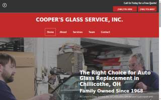 Cooper's Glass Service, Inc website