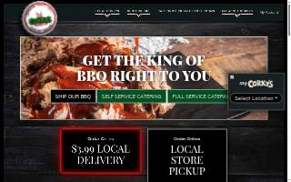 Corky Que BBQ website