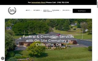 Haller Funeral Home website