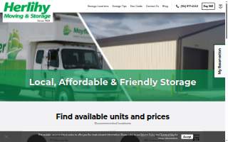 Herlihy Self-Storage website