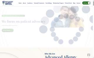 Advanced Allergy Services website