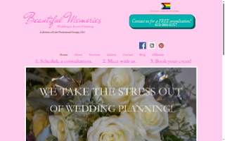 Beautiful Memories Wedding & Event Planning website