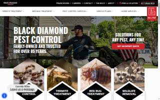 Black Diamond Pest Control of Nicholasville website