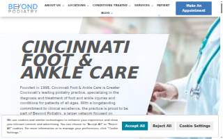 Cincinnati Foot & Ankle Care - Reading | Beyond Podiatry website