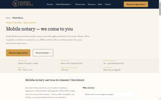 Cincinnati Mobile Notaries website