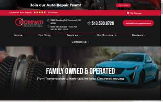 Cincinnati Transmission Specialists website