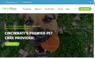 Happy Paws Home Care, Inc. - Dog Walking & Pet Sitting Service website