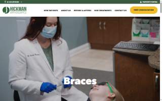 Hickman Orthodontics website