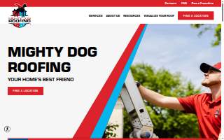 Mighty Dog Roofing of East Cincinnati website