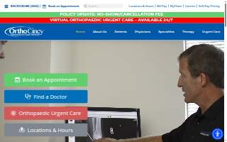 OrthoCincy - The Christ Hospital website