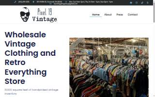 Pixel 19 Vintage Clothing LLC website