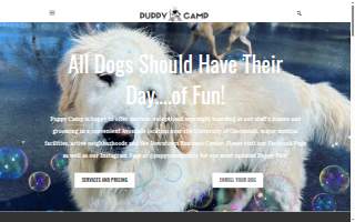 Puppy Camp website