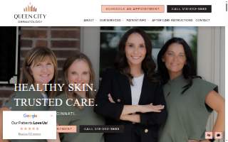Queen City Dermatology website