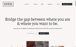 US Digital Partners website