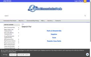 Global Transmission Parts website