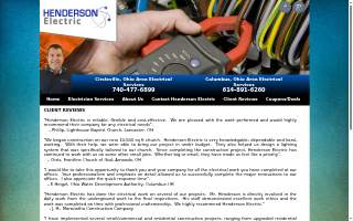 Henderson Electric website
