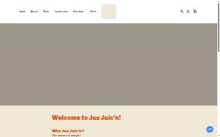 Jus Juic'n website
