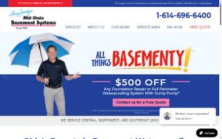 Mid-State Basement Systems website