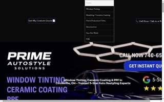 Prime AutoStyle Solutions website
