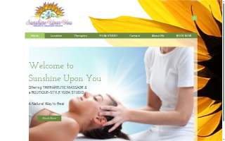 Sunshine Upon You Massage & YOGA Studio website