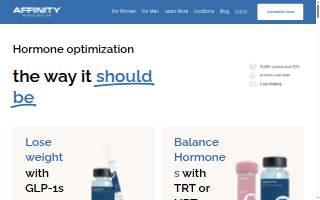 Affinity Whole Health of Cleveland website