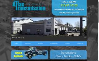Atlas Transmission of Cleveland website