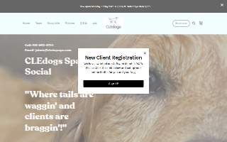 CLEdogs Spa & Social website