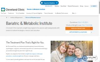 Cleveland Clinic Bariatric website