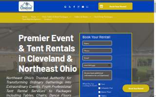 Cleveland Events & Party Rents website
