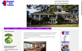 Cleveland Pro Painters website
