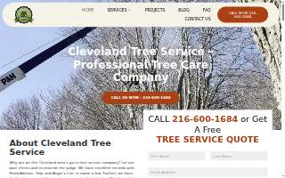 Cleveland Tree Service website
