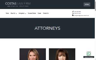 Costas Law Firm website