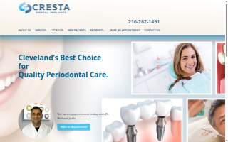 Cresta Dental Implants website