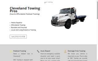 DRC Towing website