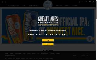 Great Lakes Brewing Company website