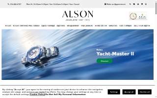 Alson Jewelers website