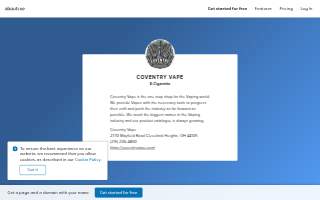 Coventry Vape website